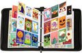 9-Pocket Trading Card Binder Album 50 Pages 900 Card Capacity with Zipper and Hand Strap