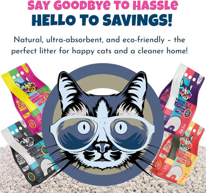 Ultra Clumping Cat Litter Bundle 30L – Lavender, Orange & Fresh Scent – Strong Clumping – Fast Absorption – Low Dust – Odour Control – 3 Pack Cat Litter