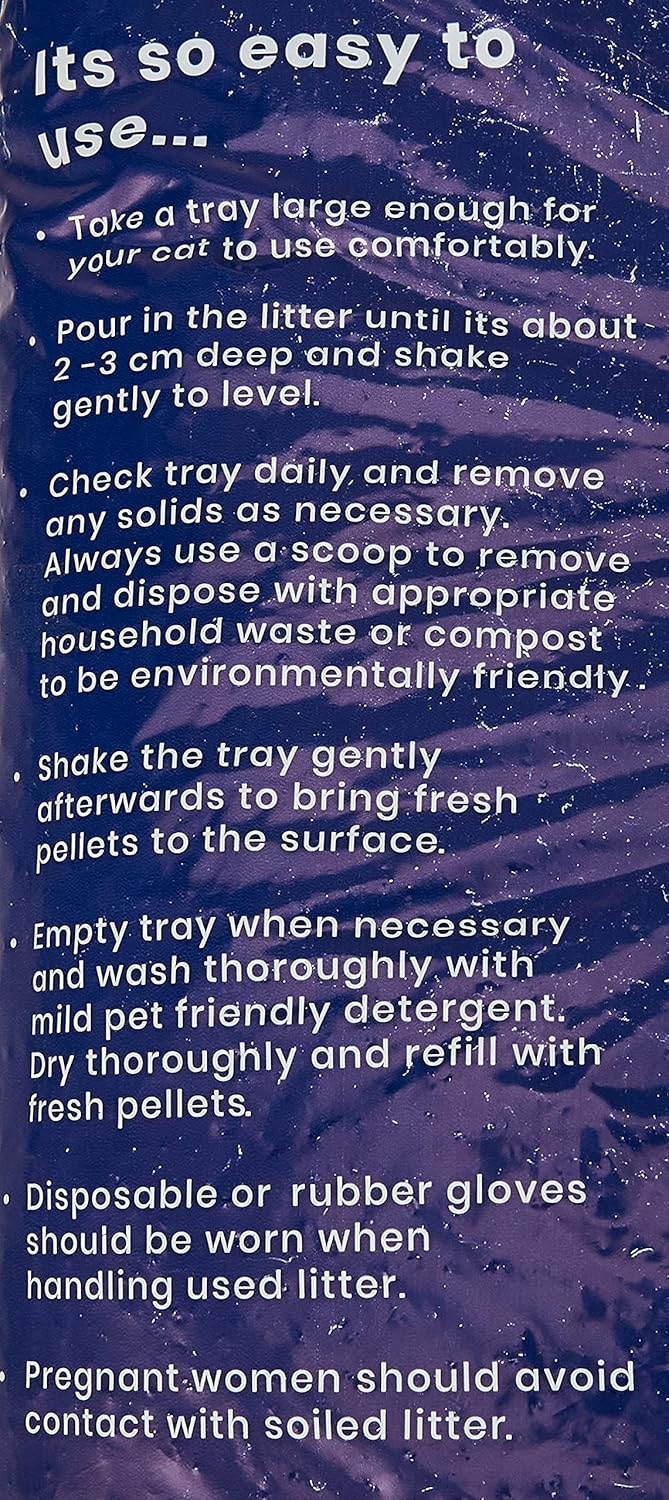 Fresh Paws Premium Wood Pellet Cat Litter 30L - Natural Pine Scent - Highly Absorbent Wood Pellets - Odor Control Cat Litter