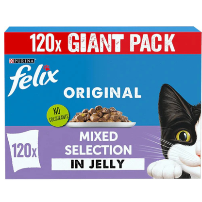 FELIX Original Mixed Selection in Jelly Wet Cat Food 120x85g