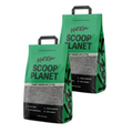 KatKin Scoop Planet Litter (2x4.5kg/12.8L bag): KatKin's upgraded Tofu litter, Plant-Based, 100% Biodegradable, Non-Tracking, Clumping Cat Litter Made With Non-Toxic, Eco-Friendly Pea fibre & Millet