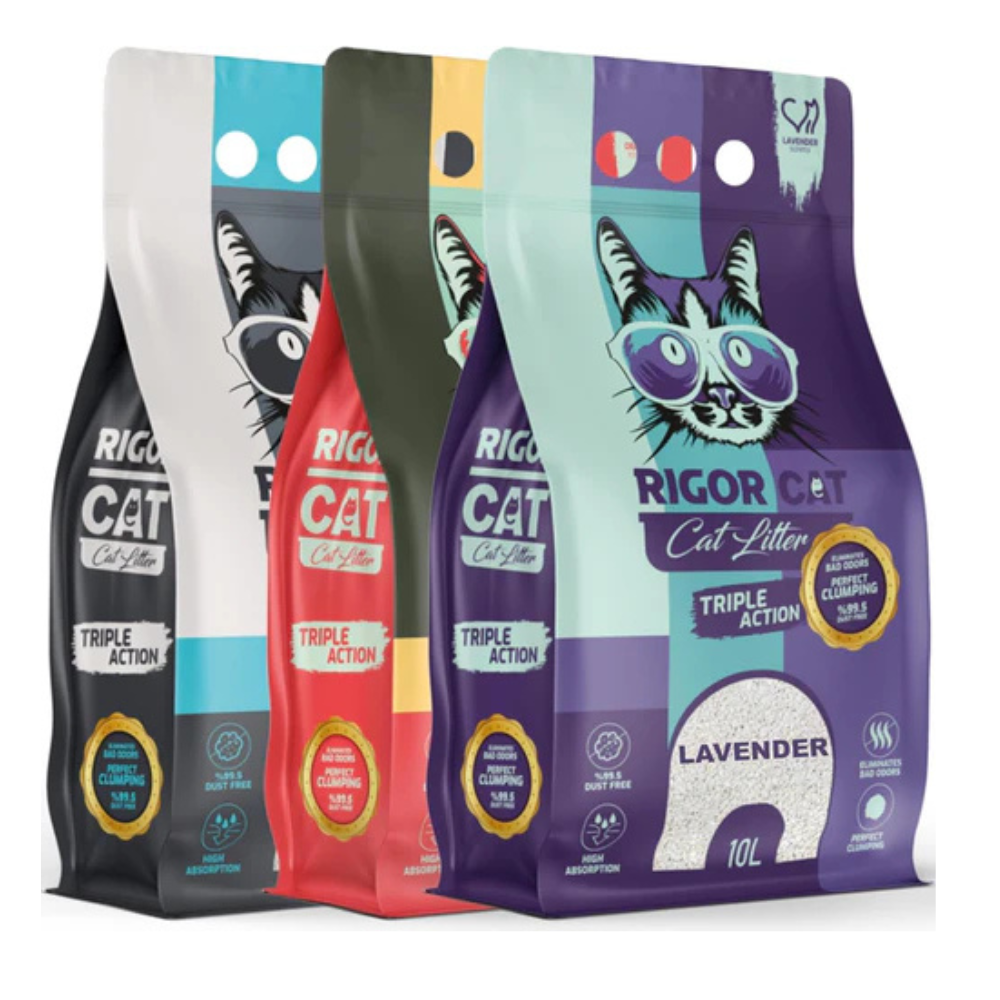 Ultra Clumping Cat Litter Bundle 30L – Lavender, Orange & Fresh Scent – Strong Clumping – Fast Absorption – Low Dust – Odour Control – 3 Pack Cat Litter