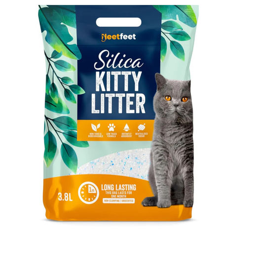 Vivo Technologies 3.8L Natural Silica Cat Litter Crystals – Ultra Absorbent – Effective Odour Control – Dust Free – Ultra Hygienic – Biodegradable