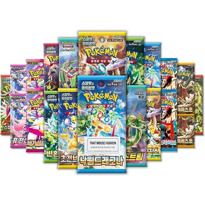Korean Pokémon 10 Booster Pack Mystery Bundle – Scarlet & Violet & Sword & Shield Korean Pokémon Cards | TCYM Authenticated