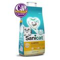 Sanicat Clumping Unscented Cat Litter 10L - Natural Mineral Clay - Strong Clumping - Odor Control Hygienic Cat Litter