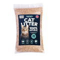 Natural Wood Pellet Cat Litter 30L - Non Clumping Pine Litter
