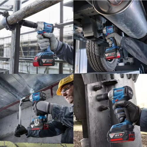 1/2-Inch Cordless Brushless Impact Wrench - 350Nm High-Torque Drive Power Tool (Bare Unit)