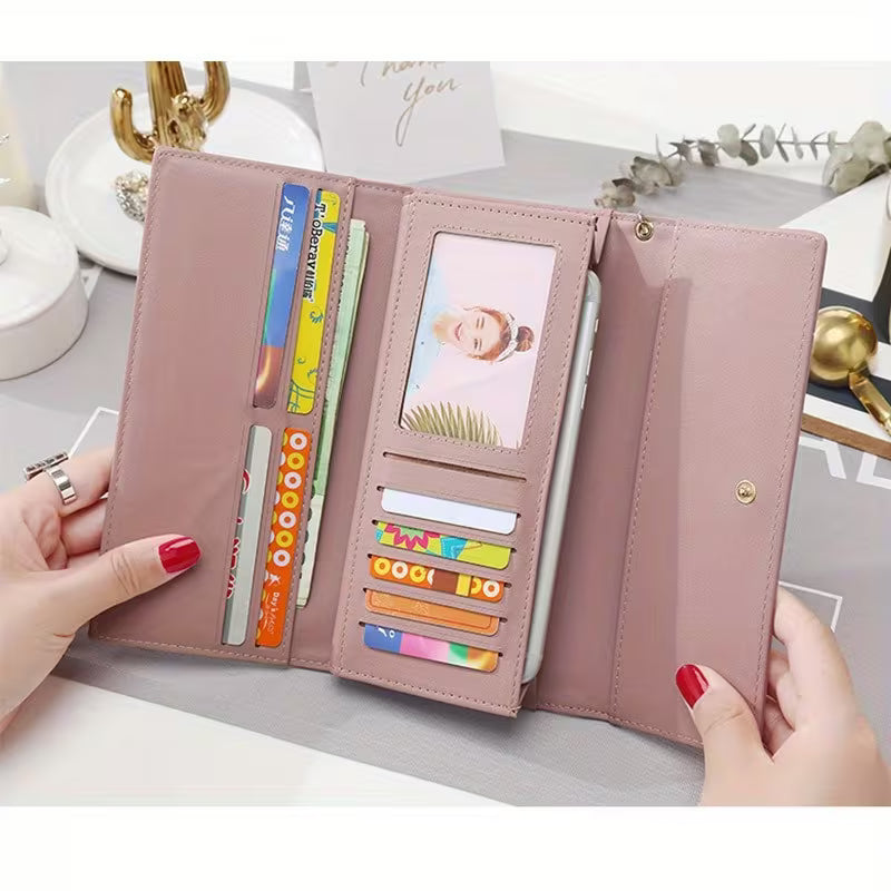 Fashion Women Wallets Long Multifunctional Purse Cool Female Clutch Card Holder