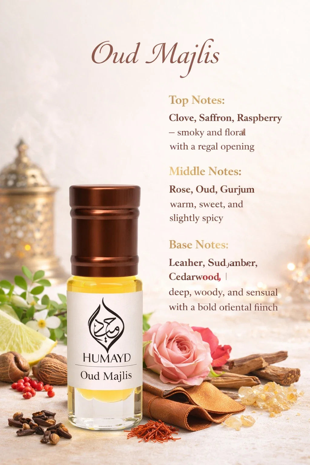 Unisex Concentrated Perfume Oil - 3ml Roll-On Attar Fragrance Selection