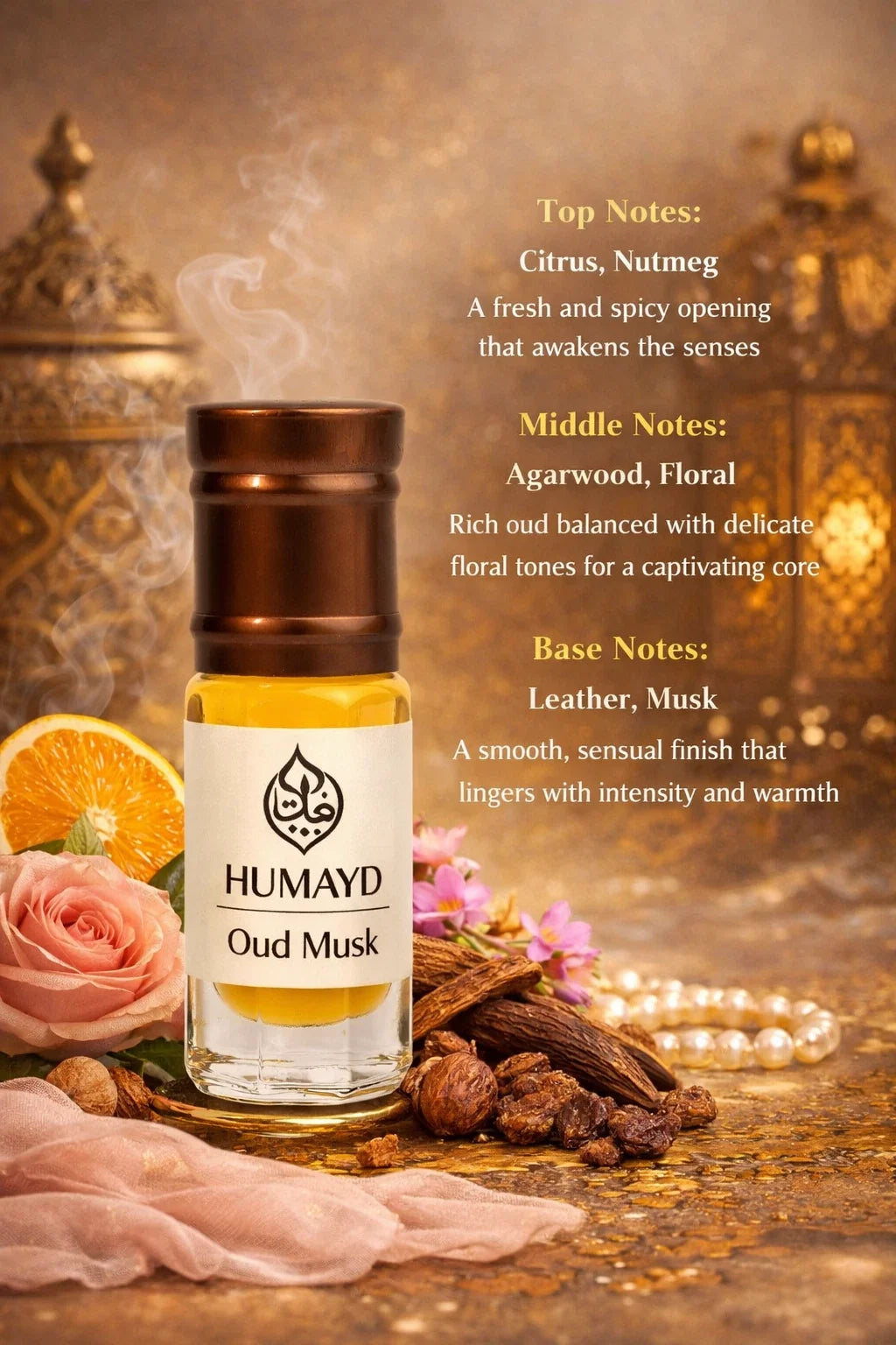 Unisex Concentrated Perfume Oil - 3ml Roll-On Attar Fragrance Selection