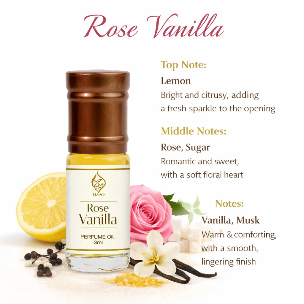 Unisex Concentrated Perfume Oil - 3ml Roll-On Attar Fragrance Selection