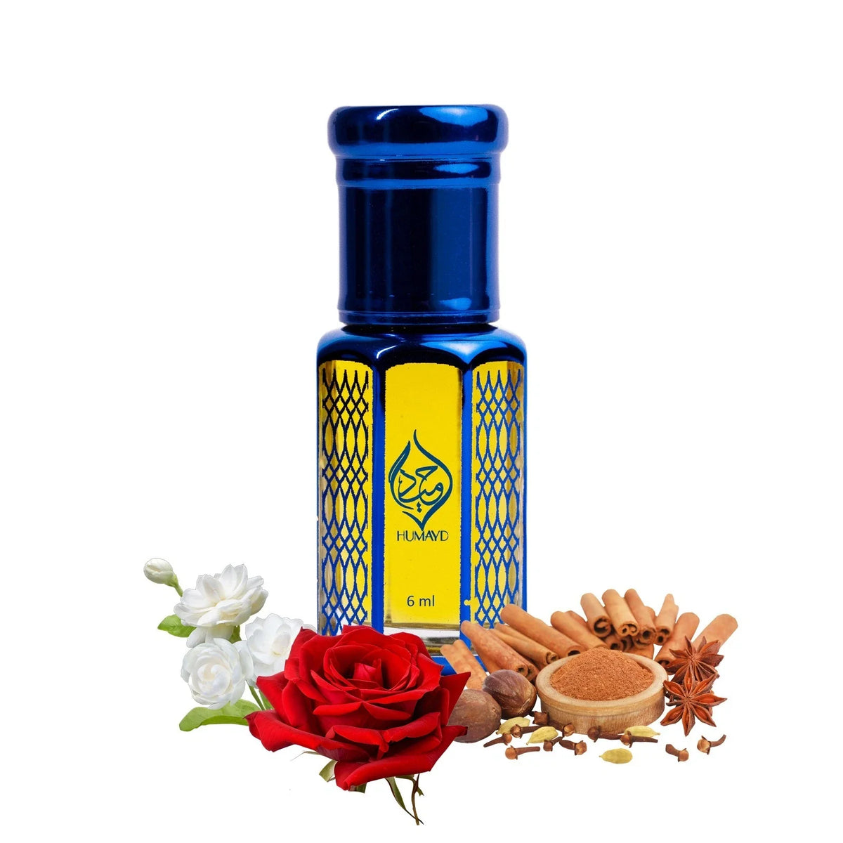 Pink Amber Perfume Oil Unisex - Arabian Roll-On Floral Musk Fragrance 6ml
