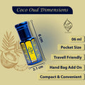 Coco Oud Perfume Oil Unisex - Arabian Coconut Attar Alcohol-Free 6ml