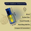 Silver Bakhoor Perfume Oil Unisex - Alcohol-Free Fragrance Attar 6ml
