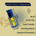 Musk Velvet Perfume Oil Unisex - Arabian Musk Fragrance 6ml