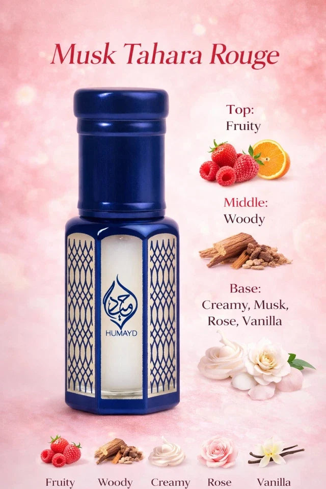 6ml Musk Perfume Oils - Arabian Attar Roll-On Alcohol Free Fragrance