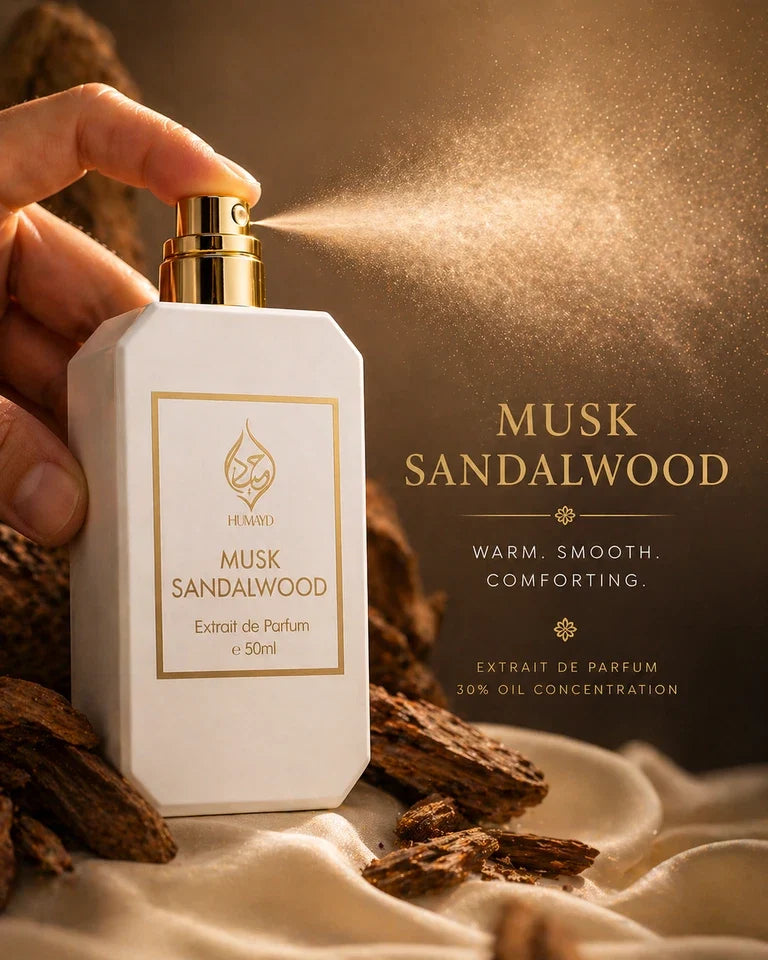 Musk Sandalwood Extrait de Parfum Unisex - Woody Musk Fragrance 50ml