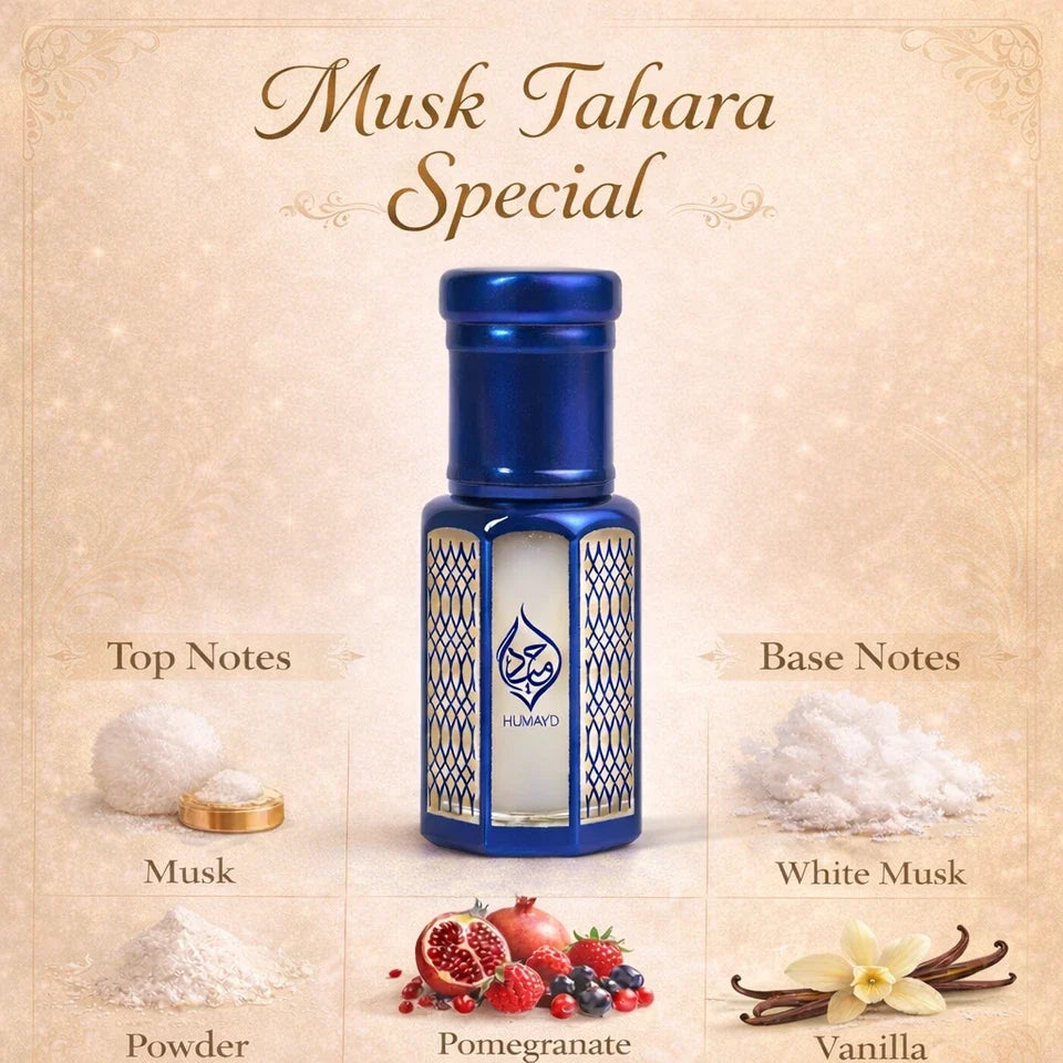 6ml Musk Perfume Oils - Arabian Attar Roll-On Alcohol Free Fragrance