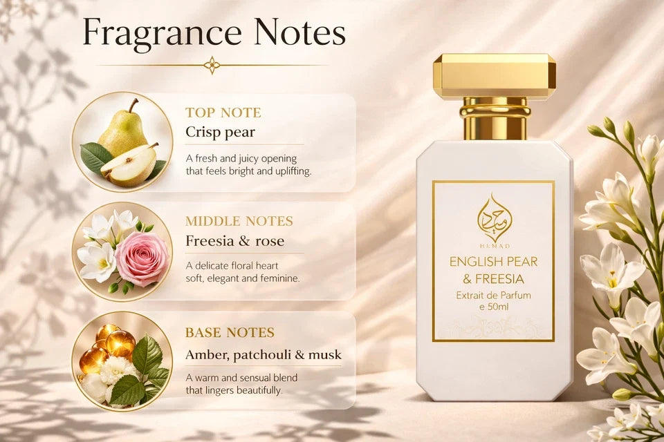 Pear & Freesia Extrait de Parfum for Women - Fruity Musk Fragrance 50ml