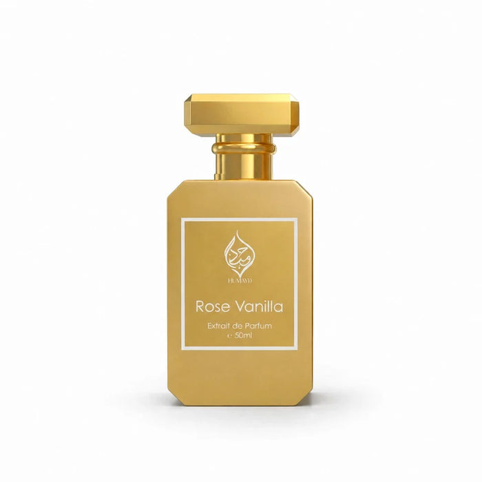 Rose Vanilla Perfume Unisex - Long Lasting Floral Gourmand Fragrance 50ml
