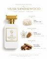 Musk Sandalwood Extrait de Parfum Unisex - Woody Musk Fragrance 50ml