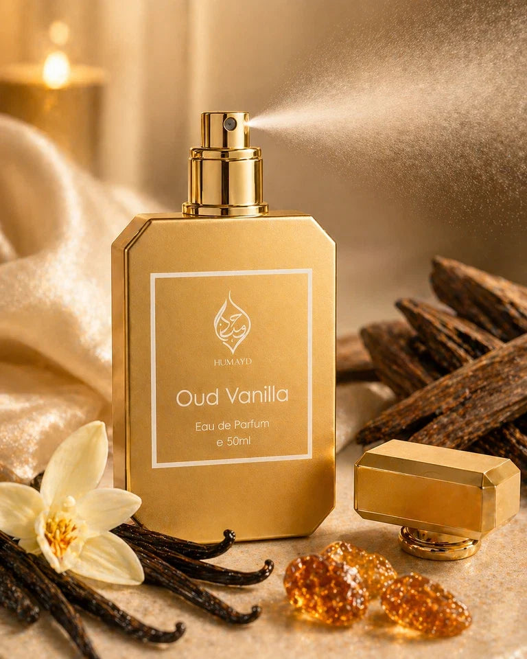 Oud Vanilla Perfume Unisex - Gourmand Long Lasting Fragrance 50ml